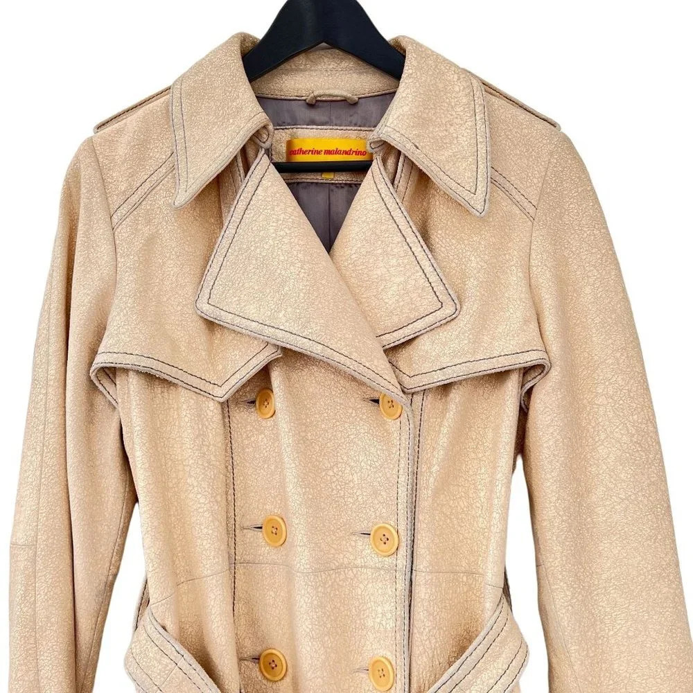 Vintage Catherine Malandrino Leather Jacket - Picture 2 of 9